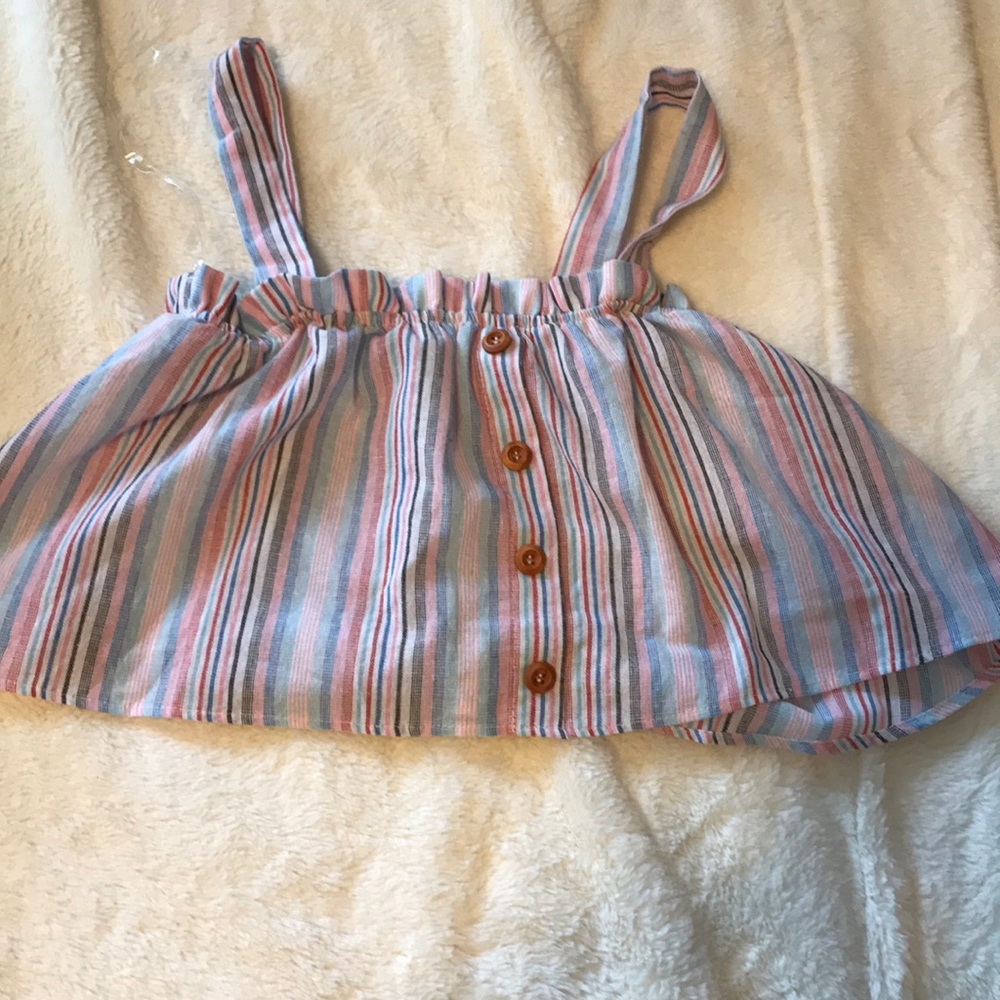 Multi colored cropped shirt